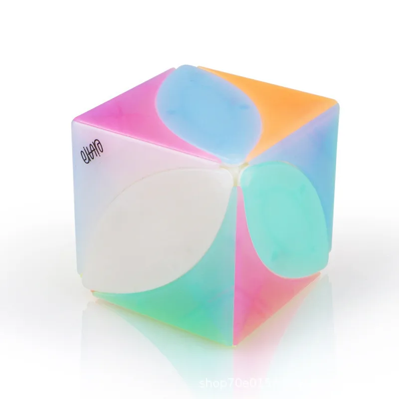 QiYi Mofangge Головоломка Ivy Cube листьев Скорость Куб странной формы извилистые Magic Cube Fanxin Zcube дьявол глаз версия собака Stickerless