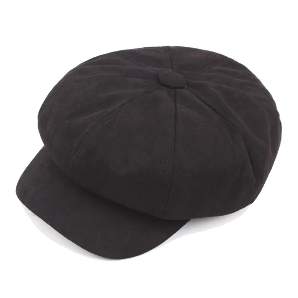 

Women Ladies Casual Vintage Octagonal Hat Winter Warmer Berets Hat H-362 British anise cap female autumn and winter Berets bone