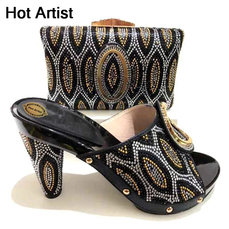 grass Qualität gelb Cm Schuhe gold Tx Tasche Set High Strass Party rot 11 Heels Afrika Design Heißer Schwarzes Hohe Und Frau 223 purpurrot Green Künstler Für xwp41p