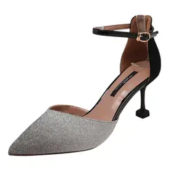 SAGACE/Женская обувь, модная пикантная обувь на высоком каблуке, 2019 женская обувь на шпильках, обувь для подружки невесты, обувь с ремешком и