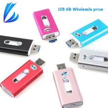 LL TRADER 5Pcs/Lot 128GB Storage USB iOS Flash Drive For iPhone iPad iPod Android Pendrive USB 2.0 Flash Drive Disk OTG Memory