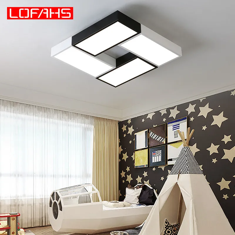 Kaufen LOFAHS Moderne LED decke licht Bunte rechteck decke lampe leuchten für Kinder büro esszimmer schlafzimmer wohnzimmer