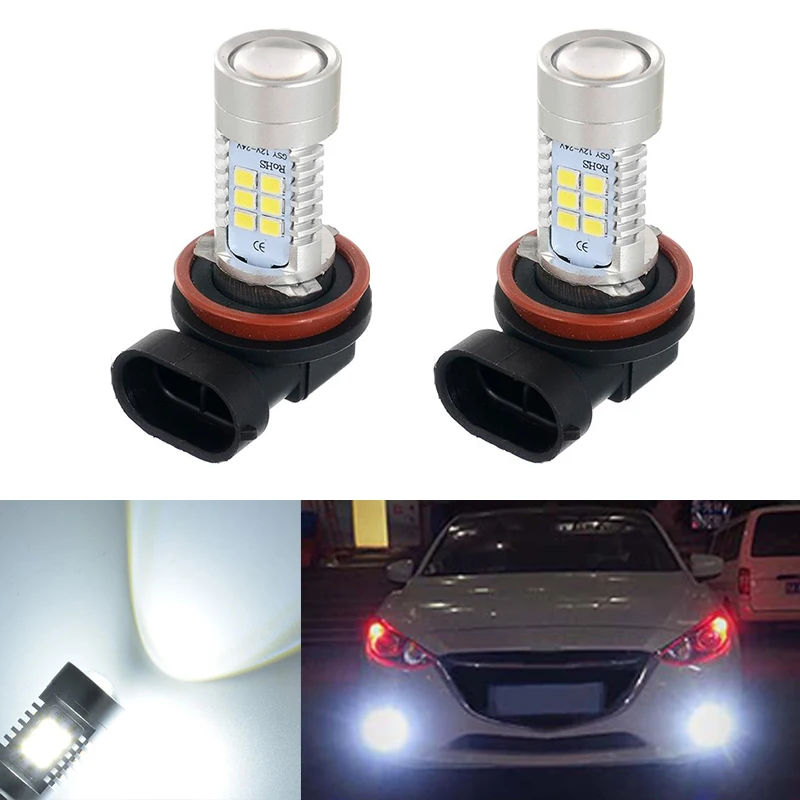 2x супер белый H8 H11 2835 CREE чип светодиодный туман светильник дальнего света лампы