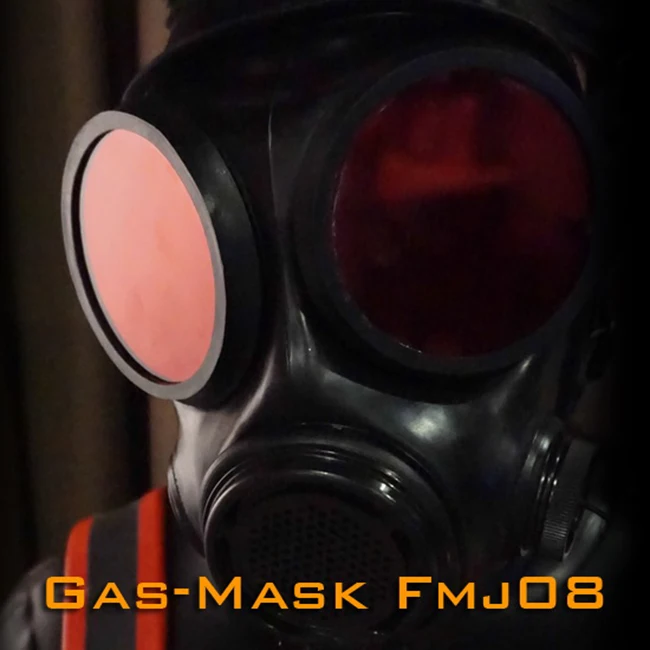 

(FMJ08-1)Luxury Customize Handmade Latex Rubber Gas Mask Fetish Wear