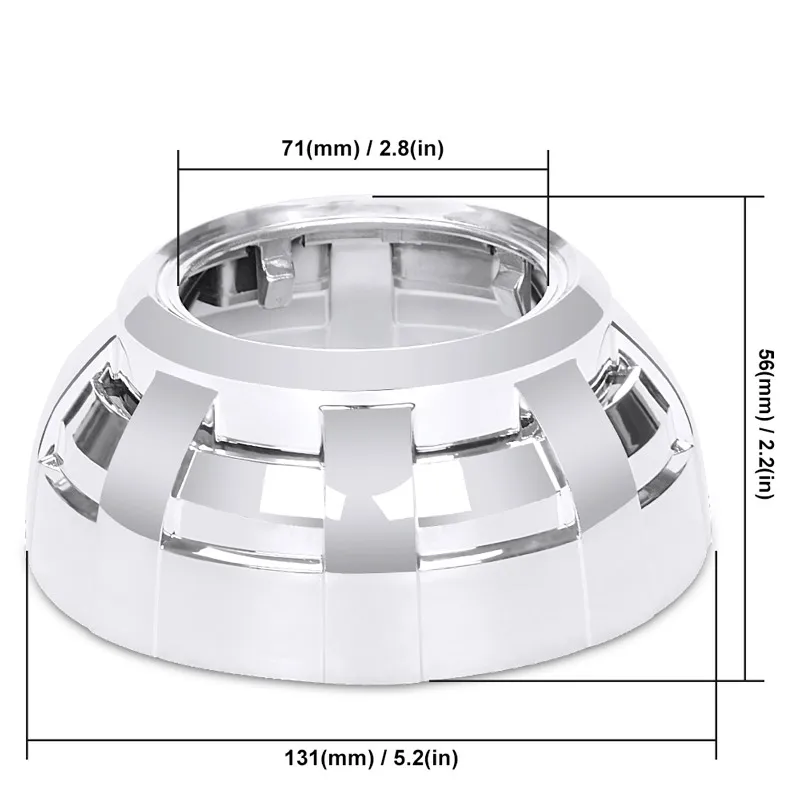 3/2,5 дюймов объектив проектора маска легко установить объектив проектора кожух для Q5 Hella 5 би-ксеноновых фар, Высокопрочная конструкция Len LHD RHD фар автомобильный Стайлинг