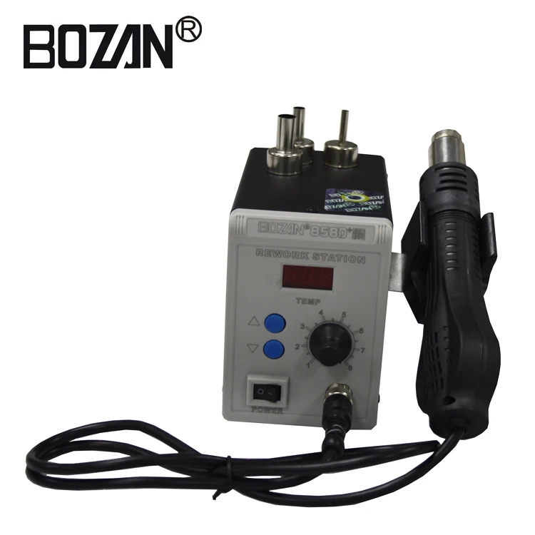 Паяльная станция BOZAN 858D + 220V тепловая пушка SMT с горячим воздухом сварочные