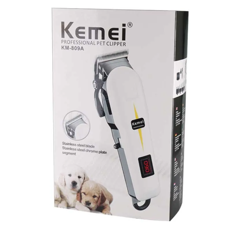 Kemei KM 809A водостойкая машинка для стрижки волос Уход ЖК дисплей триммер Стрижка