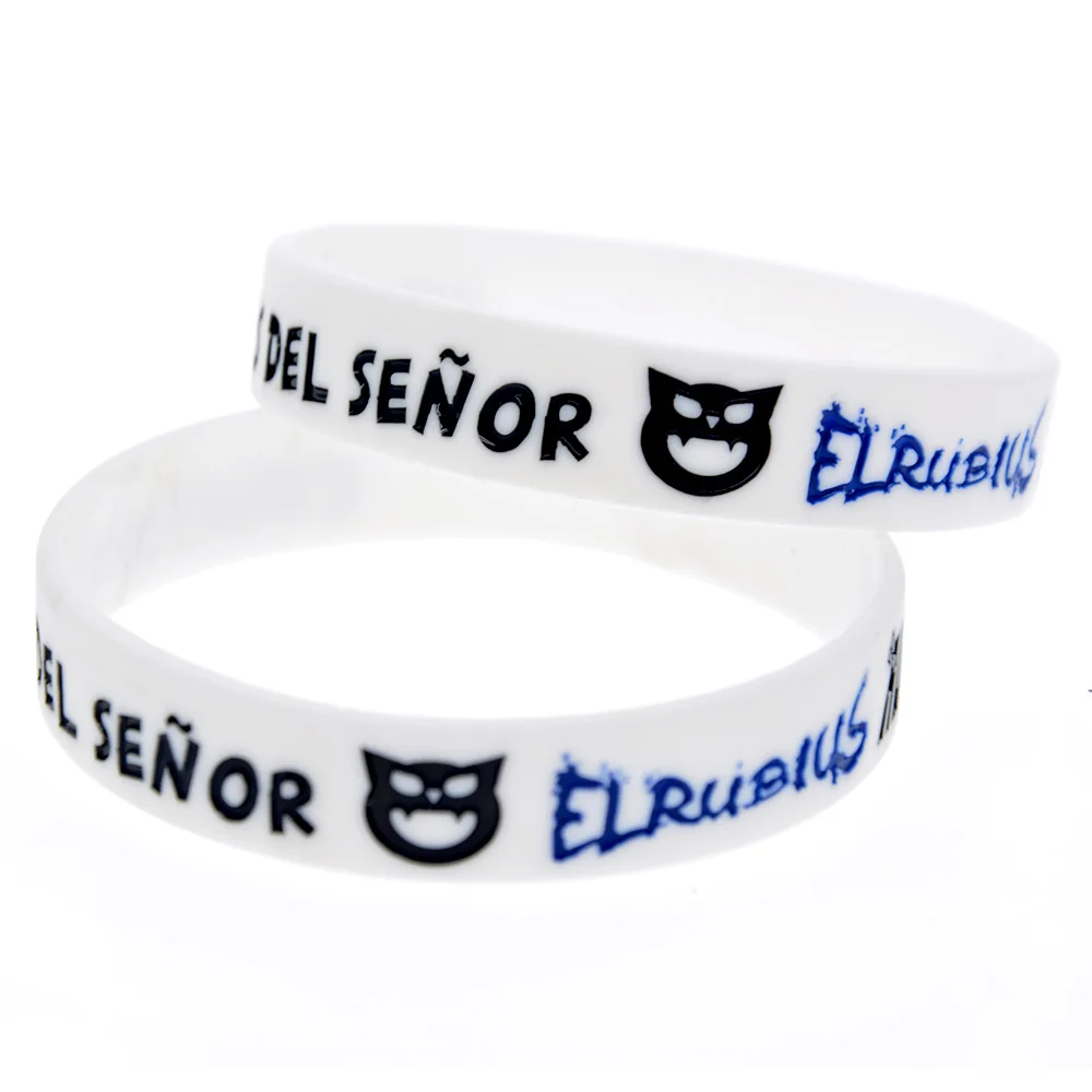

1PC White Elrubius Silicone Bracelet Ink Filled Colour