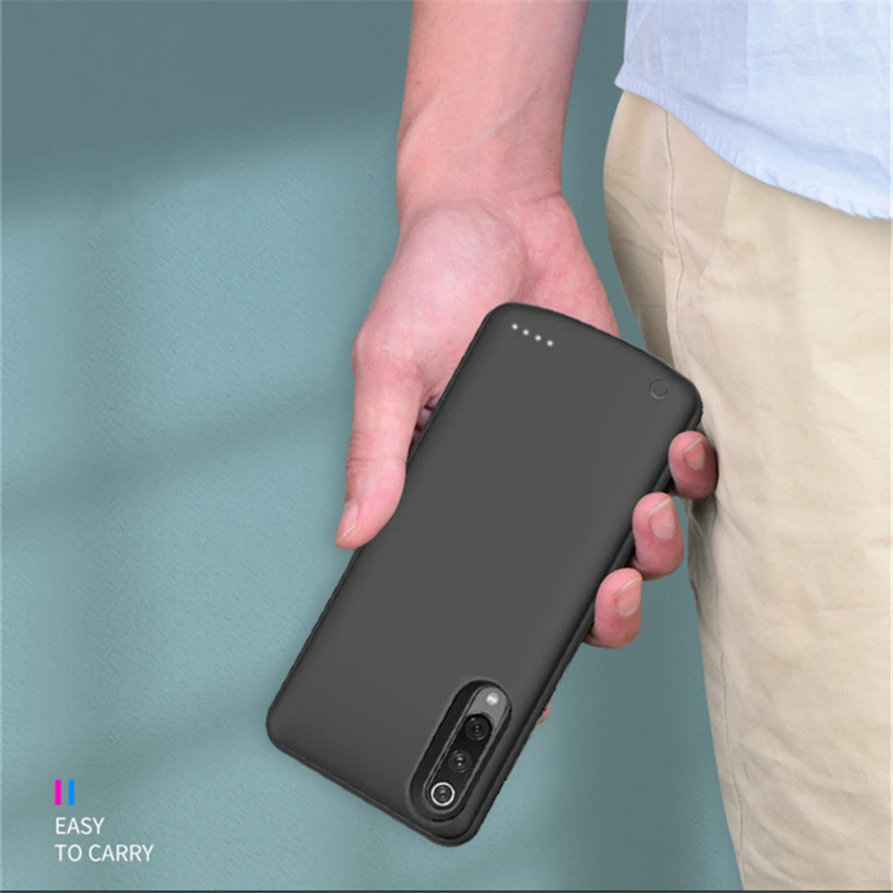 NTSPACE Extenal Battery Charger Cases For Xiaomi Mi 9 SE Battery Case 6500mAh Ultra Slim Portable Power Bank Pack Charging Cover