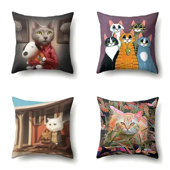 

Pet Cat cushion cover Dog for children Decorative Cushion Covers for Sofa Throw Pillow Car Chair Decor Pillow Case almofadas