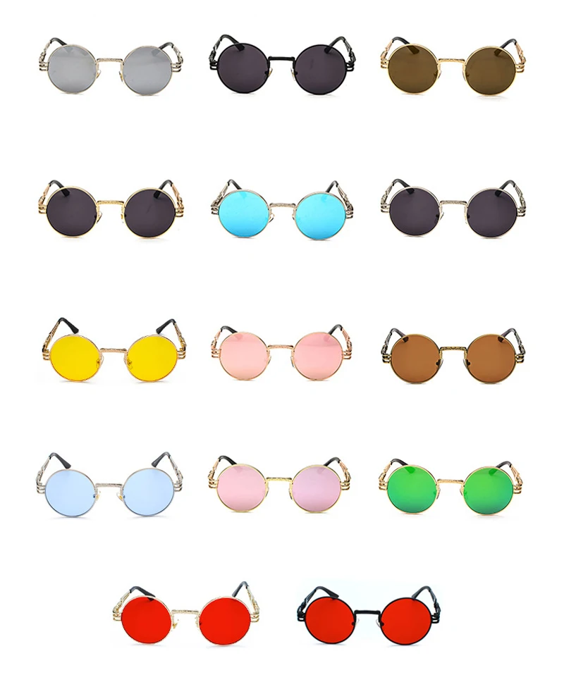 vintage steampunk sunglasses round (8)