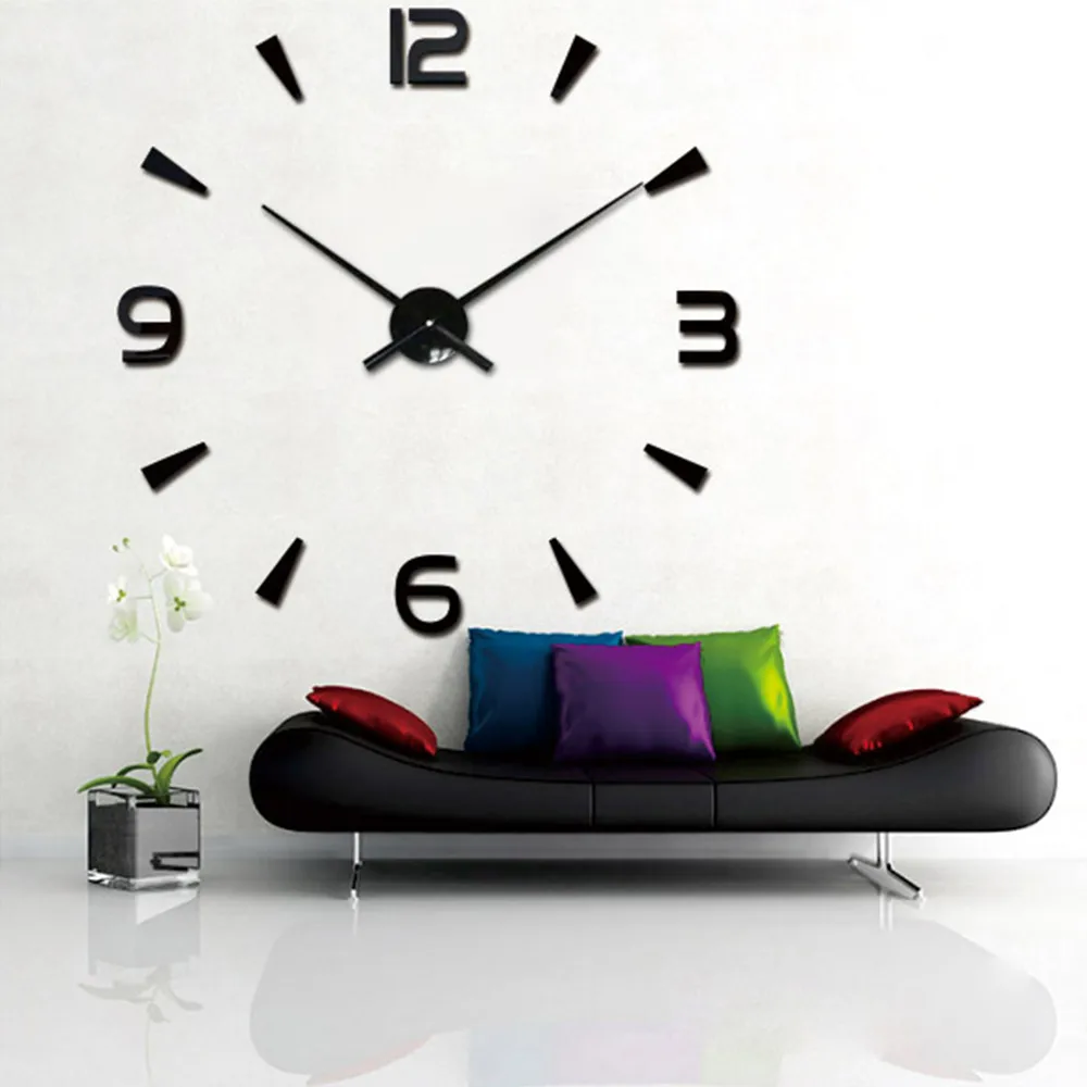 DIY Clock настенные 3d часы самоклеящиеся