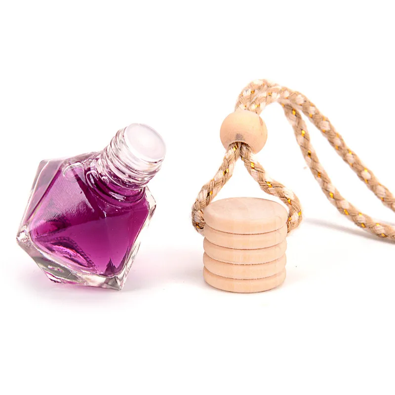 Crystal Glass Air Fresher Car Perfume Auto Ornament Car-styling Perfume Pendant Essential Oils