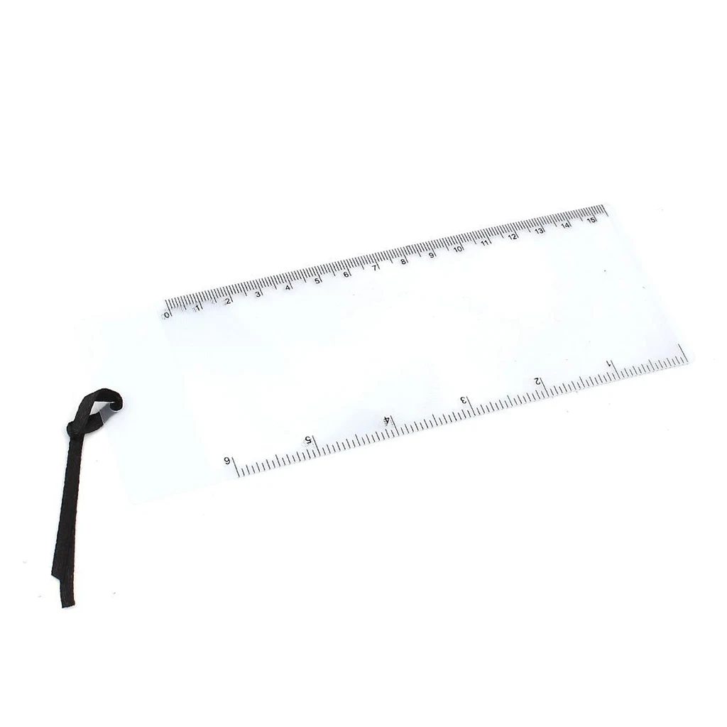 

Wholesale 10pcs of 6 Pcs Bookmark Ruler Magnifier Fresnel Lens 3x Magnifying Sheet Clear