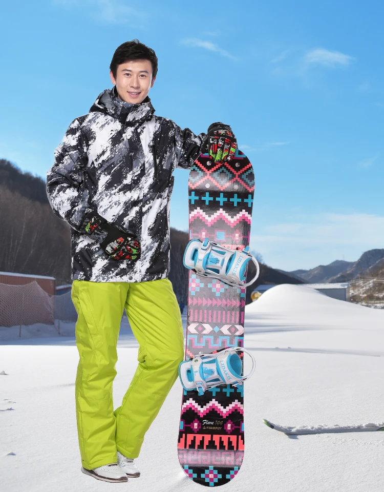 Marsnow, мужские лыжные костюмы, комплект, теплая куртка с капюшоном для сноуборда+ штаны, лыжный костюм для мужчин, ветрозащитная Водонепроницаемая зимняя спортивная одежда для улицы