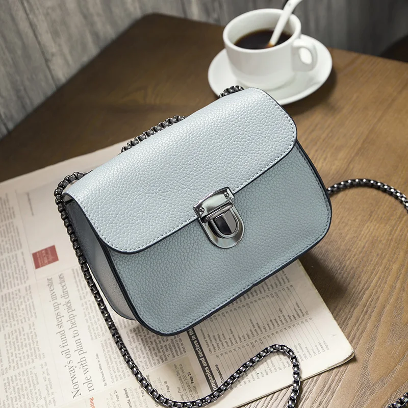 

Yuhua, 2019 new woman trend handbags, leisure messenger bag, simple Korean version women bag, fashion chain flap.