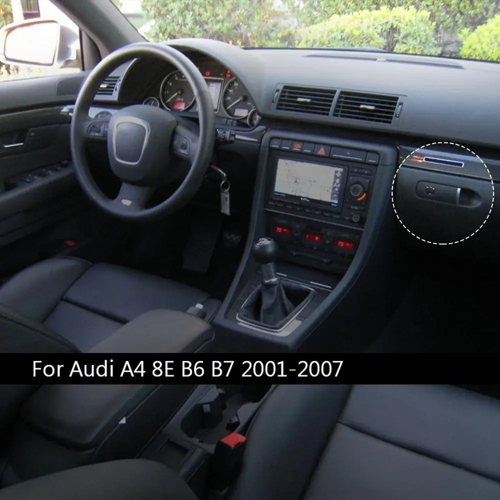 

Car Gloves Box Handle Buckle Cover Glove Box Trim For Audi A4 8E B6 / B7 Automobile Glove Box Handle