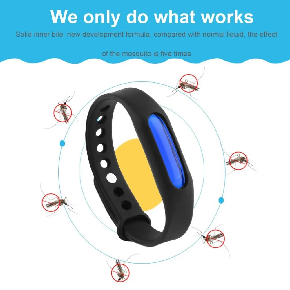 

Children Drop Shipping Mosquito Killer Silicone Wristband Summer Mosquito Repellent Bracelet Anti-mosquito Band Effective