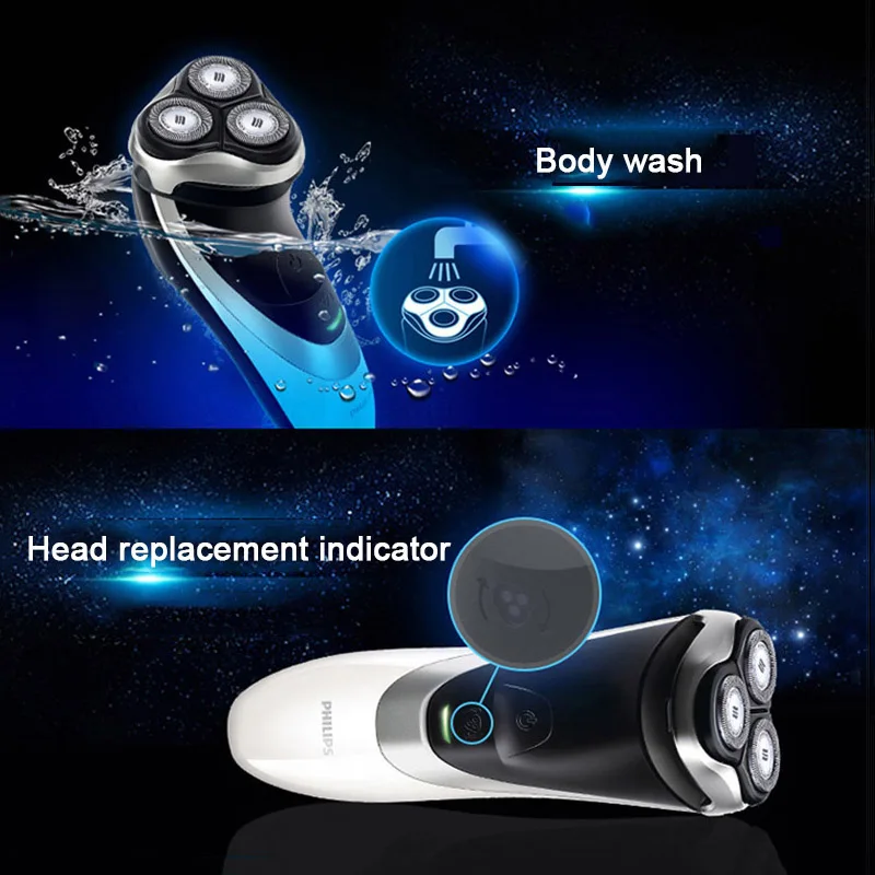 100% оригинальная Электробритва Philips PT786 перезаряжаемая с 3D плавающими головками