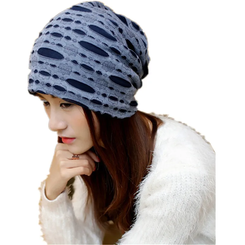 Female autumn winter spring cotton line striped scarf hat Ms. hedge fashion maternal child women beanies adult cap wear hats