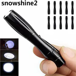 Snowshine2 #3522 10 pcmini 1200lm высокое Мощность факел Q5 светодиодный тактический фонарик свет лампы ААА велосипед light оптом