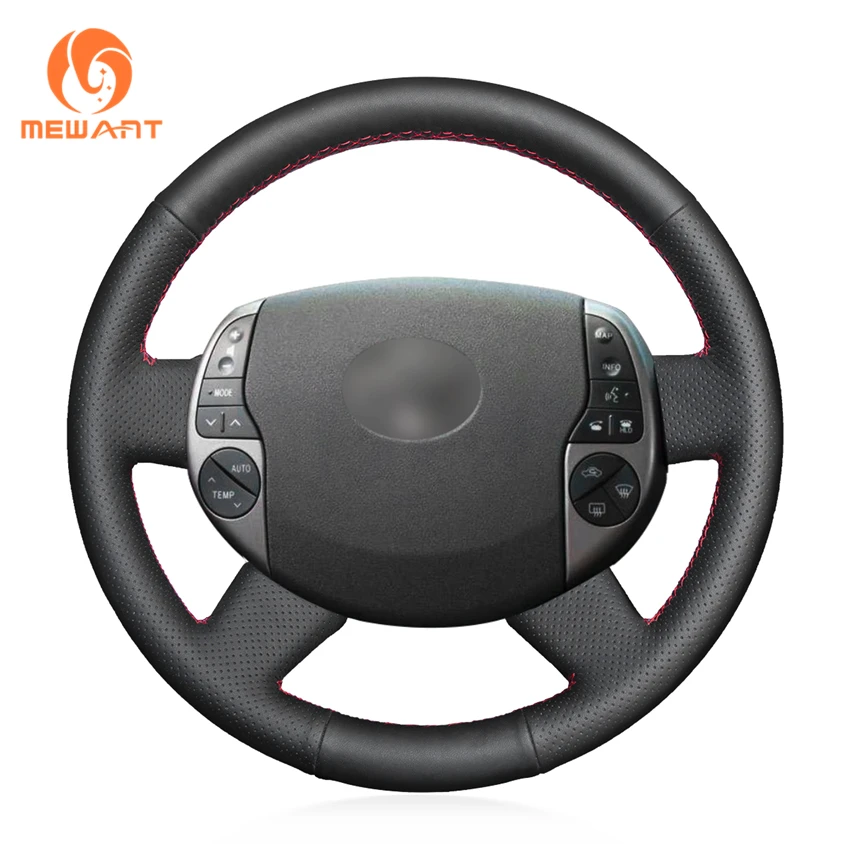 MEWANT Black Artificial Leather Car Steering Wheel Cover for Toyota Prius 20(XW20) 2004 2005 2006 2007 2008 2009 MEWANT Black Artificial Leather Car Steering Wheel Cover for Toyota Prius 20(XW20) 2004 2005 2006 2007 2008 2009