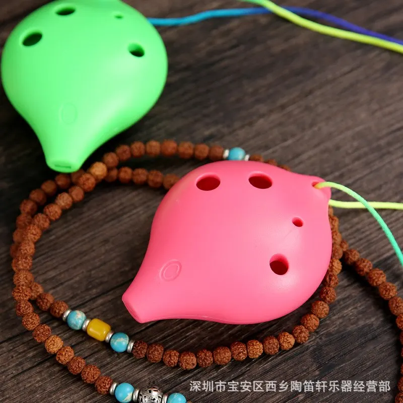  Plastic ocarina alto C 6 hole ocarina student beginner instrument The school shop ocarina Teaching  - 32957594579