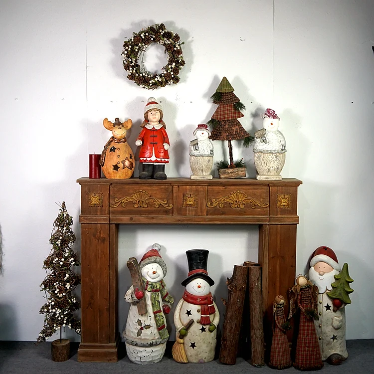 

Christmas Decoration Window Display Photography Prop Garden Courtyard Ornament Retro Vintage