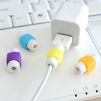 

Hot 5PCS USB Cable Protector Protection Headphone Cable Cover Charger Cable Data Cable Cover for Iphone Cable Protector