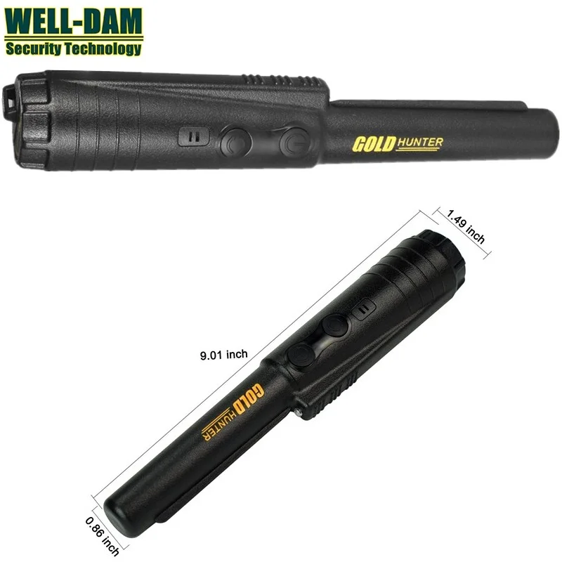 

Free Shipping Handheld metal detector GOLD HUNTER best pinpointer gold detector