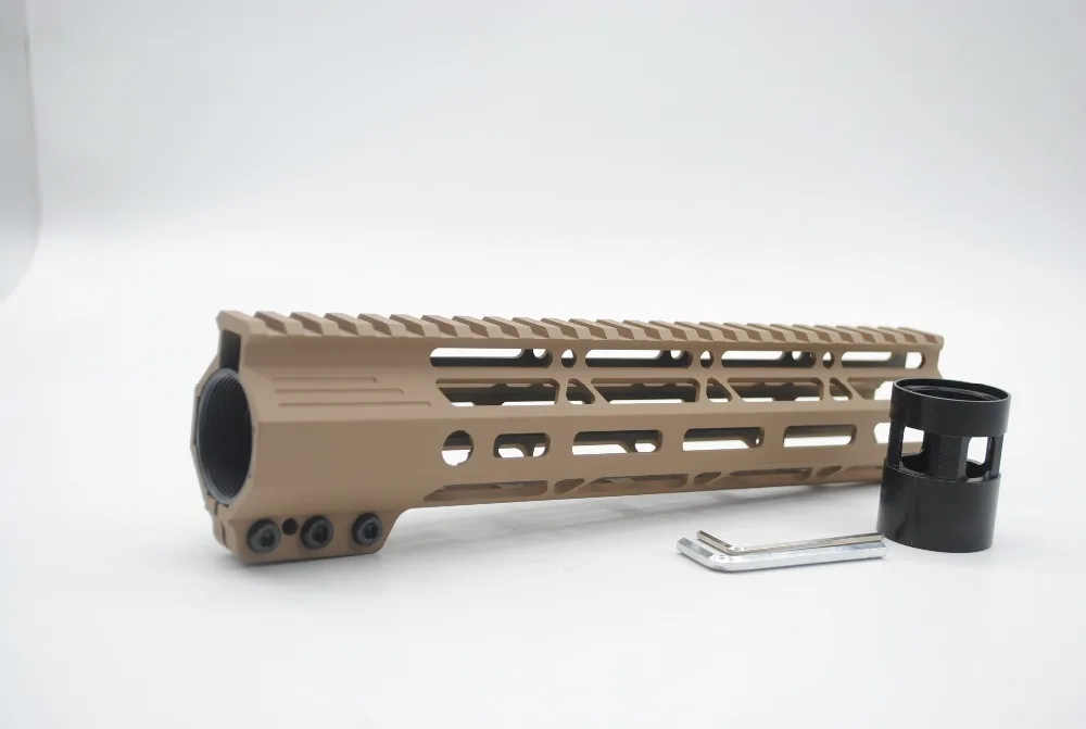 TriRock Tan 7 ''9'' 10 ''11'' 12 ''13,5'' 15 ''дюймовый M-lok зажимной стиль Handguard Rail поплавковая система крепления