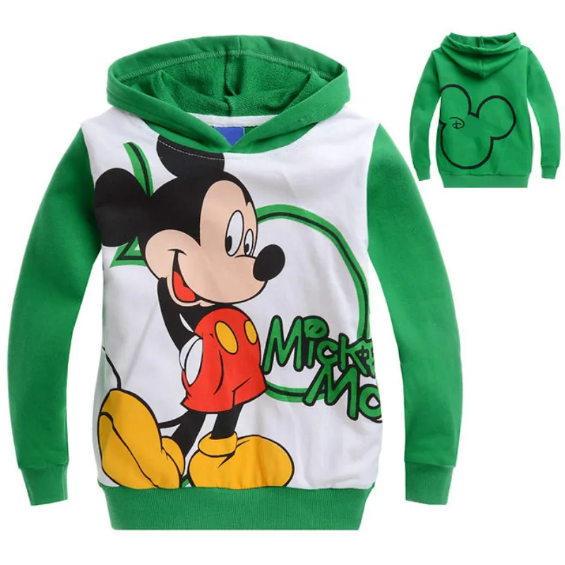

Spring Autumn Kids Boys Long Sleeve T-Shirts Cartoon Mickey Print Cotton Tops Baby Boys Clothes Pullover Shirts Children Hoodies