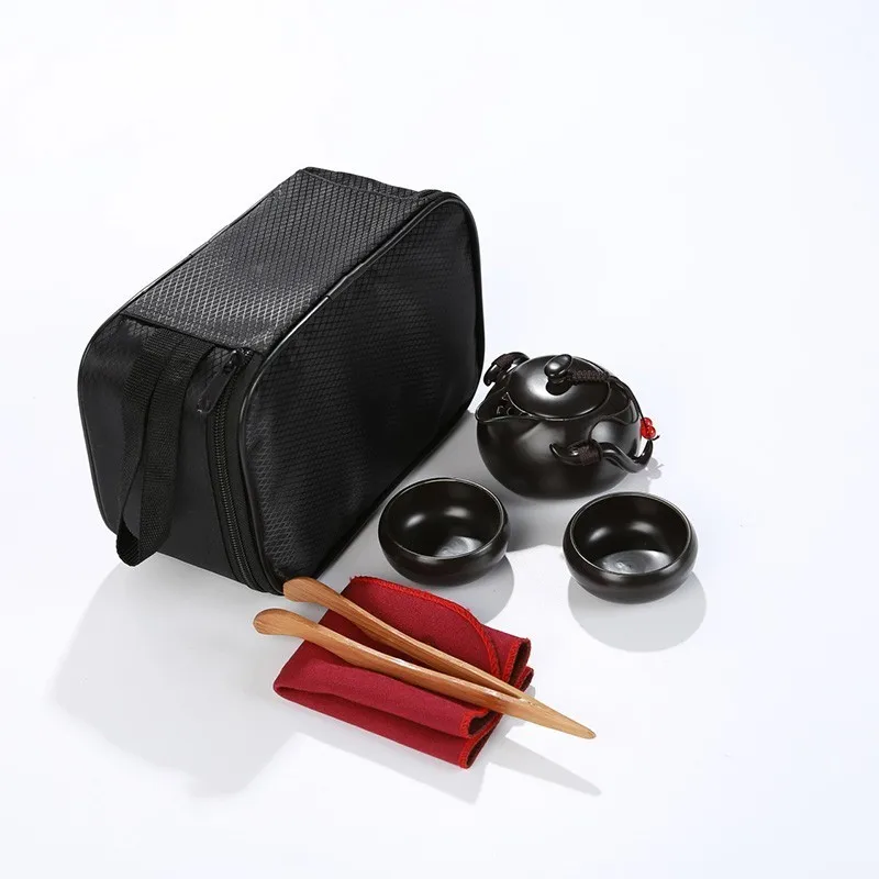 

Mini Ceramic Teapot Sets Chinese Crockery For Puer Chinese Tea Pot Kettle Portable Travel Outdoor Porcelain Teaware Easy Quick