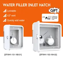 1/2 ''вентиляционный запираемый Впускной люк гравитационной воды для караванов кемперов RV лодок автодомов УФ-стабилизированный ABS материал