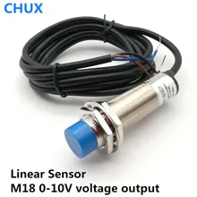 Линейный Датчик Индуктивный бесконтактный выключатель Напряжение Тип 0-10 В XM18-8-PMU 8 мм датчик расстояния смещения положение s