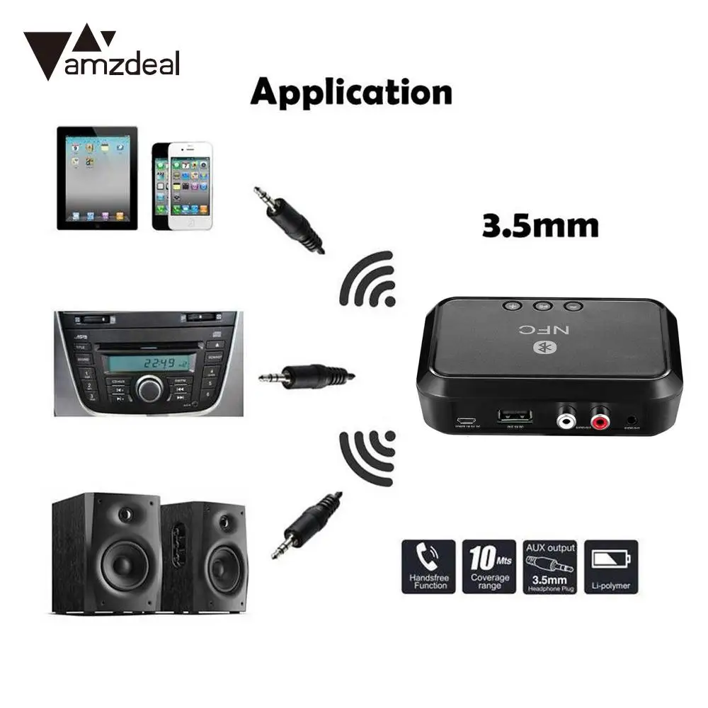  Bluetooth Dongles Bluetooth 4.1 Bluetooth Receiver Car Bluetooth Adapter 3.5mm DC5V