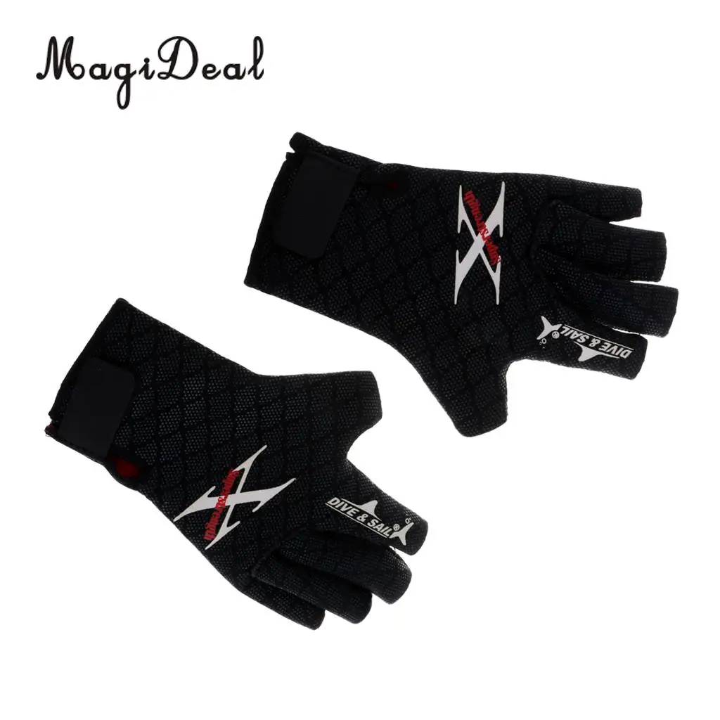 MagiDeal Non-Slip Warm UV Protection Wetsuit Gloves for Kayak Scuba Diving Snorkeling Swimming Surfing Sailing Water Sports