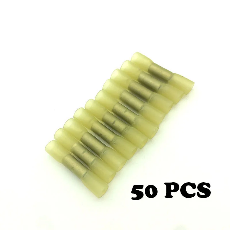 50pcs BHT5 Insulated cold press terminal connector heat shrinkable connecting pipe electric wire waterproof middle joint | Обустройство