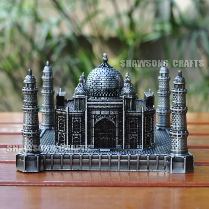 

Diecast Metal Architecture Model India Taj Mahal Miniature Souvenir Building Replica