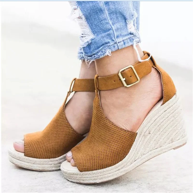 

Karinluna Hot Sale Platform Sandals Women Summer High Wedges Women Shoes Woman Big Size 35-43 Comfort Sandals