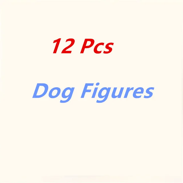 

12pcs/lot Action figures Toy Dog Car For Model Miniatures Figurines Home Decoration Crafts DIY Creative Dolls Kid's Gift