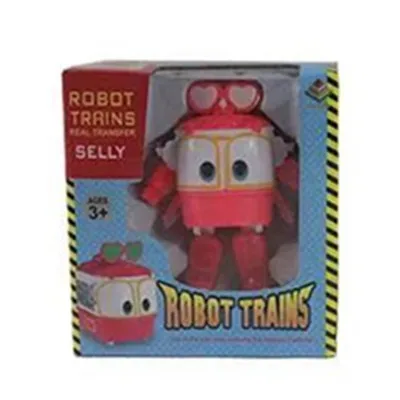 pink without box Новинка, 6 типов, 10 см, робот-поезд, трансформация, Kay Train, деформация, поезд, автомобиль, фигурка, игрушки для детей - Цвет: pink without box