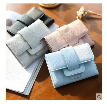 

051018 new hot women mini short clutch wallet female elegant fashion purse