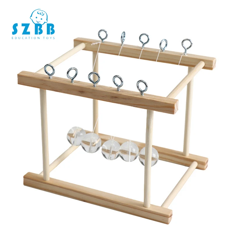 

SZ STEAM Model Toy Diy Newton Pendulum Developing Intellectual STEM Toy Science Physics Experiments Birthday Gift SZ3254