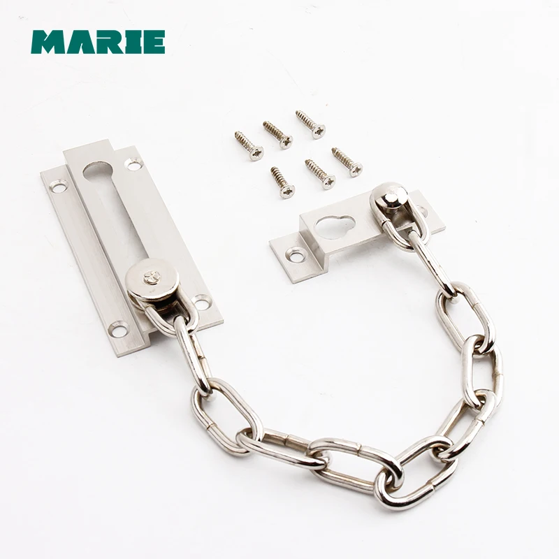 DG004 High-Grade Golden Brass Anti-Stealing-Link Door Chain Hotlink Protection