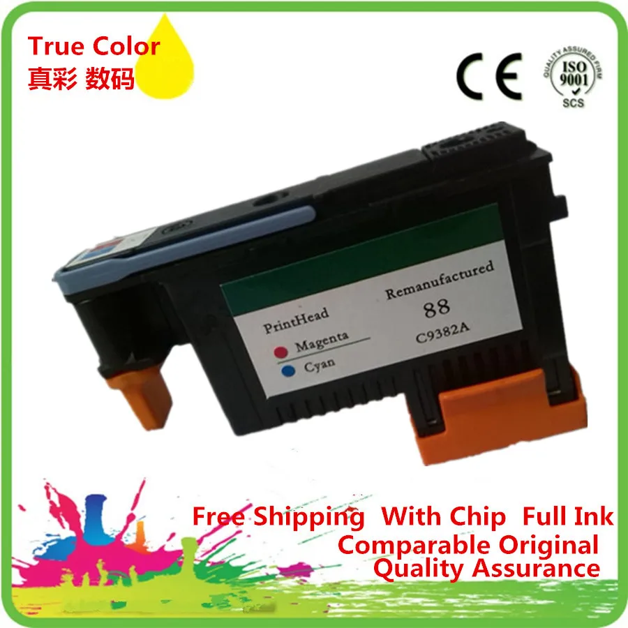 ZCA печатающей головки восстановленные For HP88 C9381A C9382A Officejet pro k550 k550dtn k550dtwm K5300 K5400 K5400tn