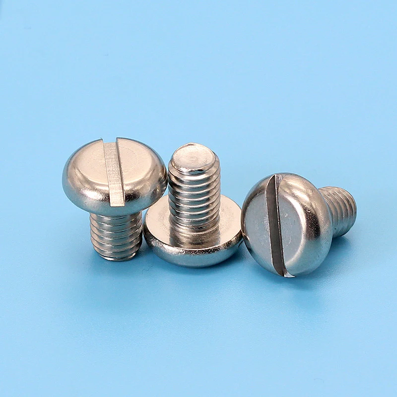 M3 slotted Pan head screws 304 stainless steel round head machine small
