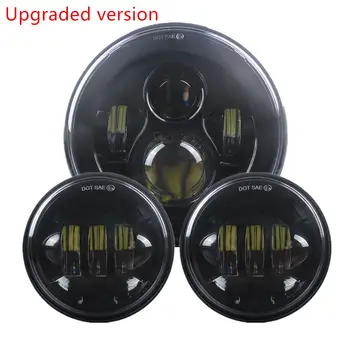 

7inch LED Motorcycle Projetor H4 Headlight Motorcyle Fog Light 4.5" 4 1/2" Auxiliary LED Foglights