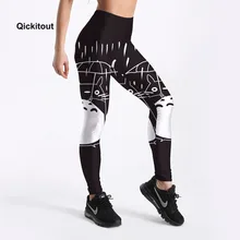 Горячая Распродажа, женские летние леггинсы, черные леггинсы с принтом аниме Шиншилла размера плюс S-XXXXL