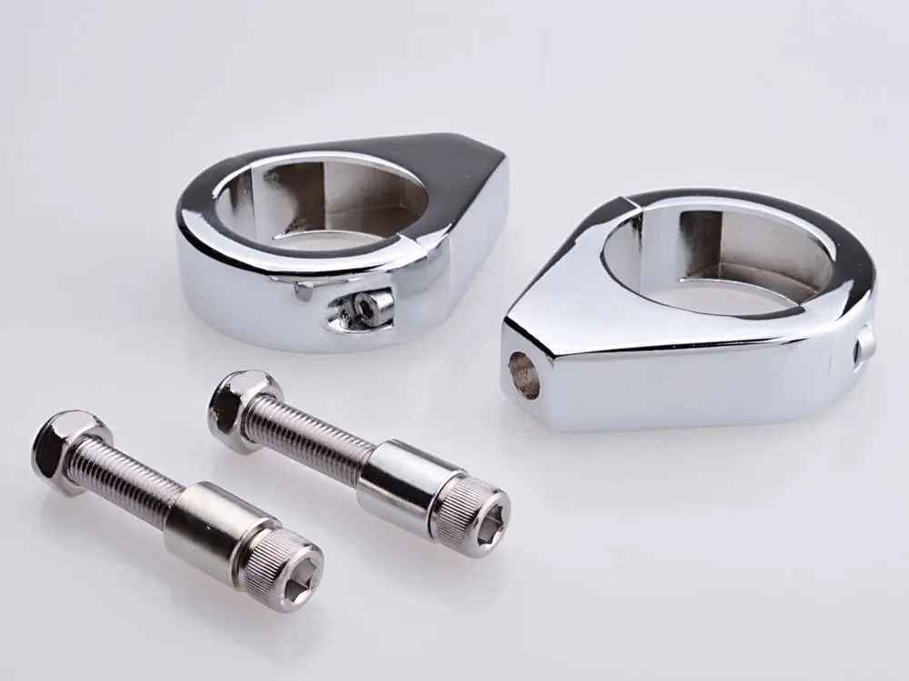 Buy Crystearth Chrome Turn Signal Mount Bracket 49mm